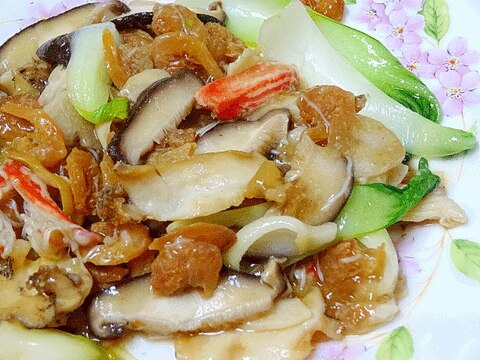 コク旨☆　「あわびと青梗菜の中華旨煮」